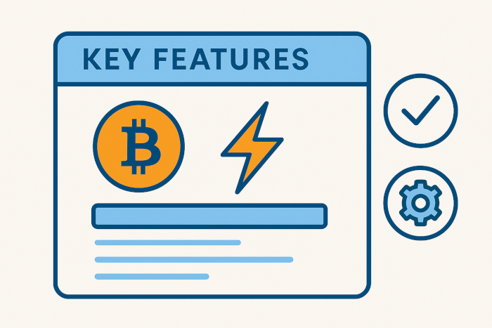 Bitcoin Paywall Key feature